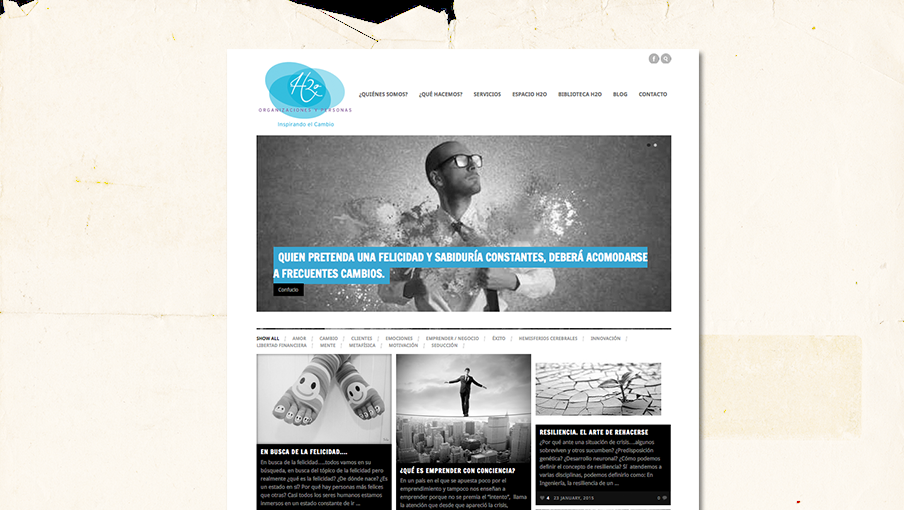 h2o – Organizaciones y personas